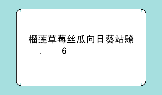 榴莲草莓丝瓜向日葵站长