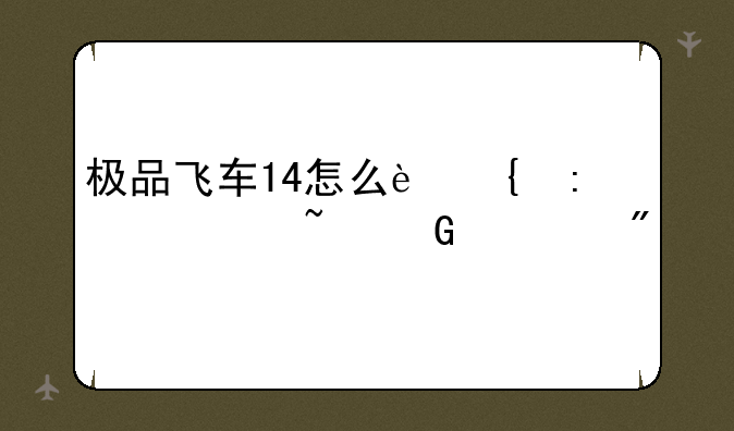极品飞车14怎么连接局域网